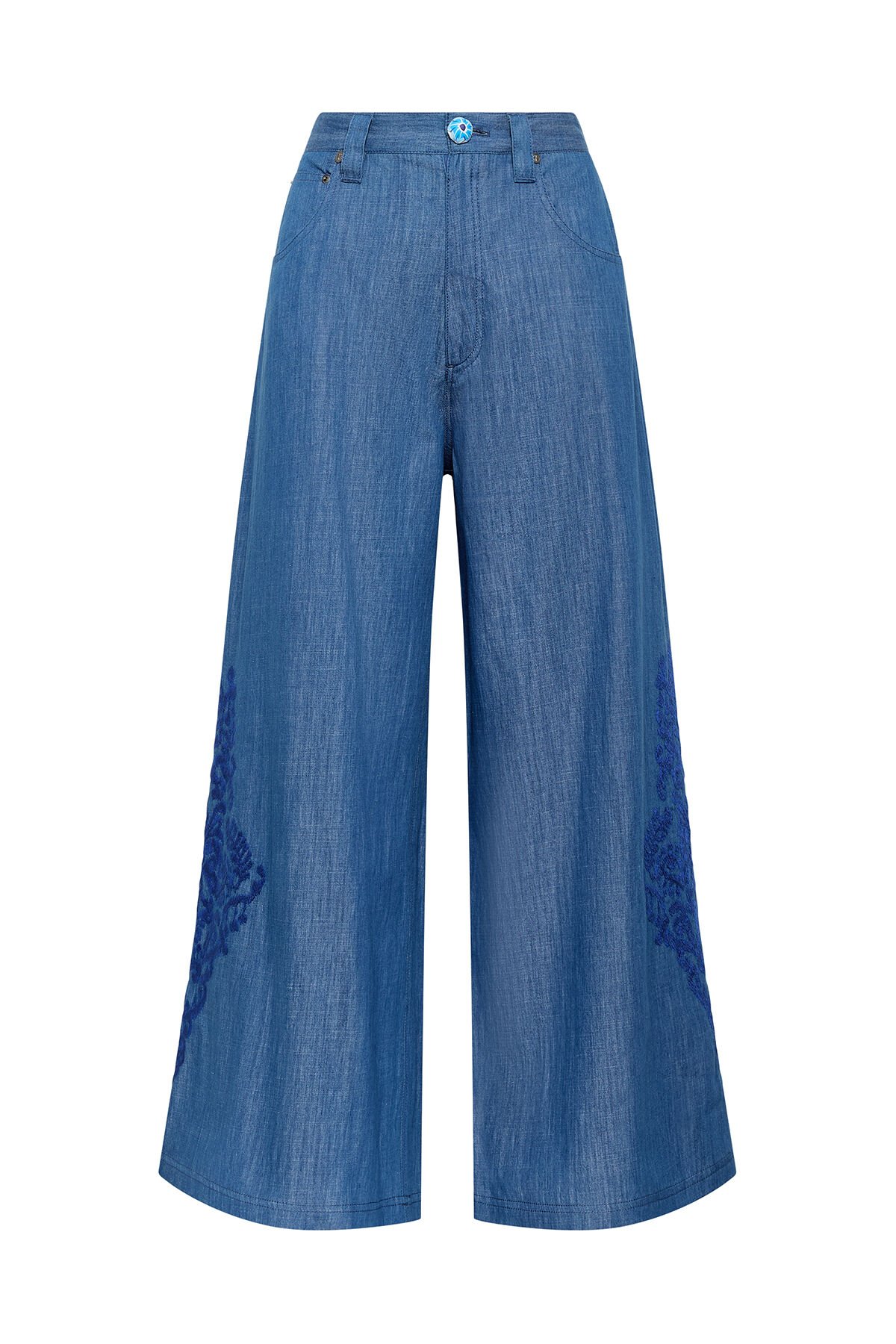 Malìparmi IKAT ON CTROUSERS Blue JH804010210 Malìparmi IKAT ON CTROUSERS Blue JH804010210