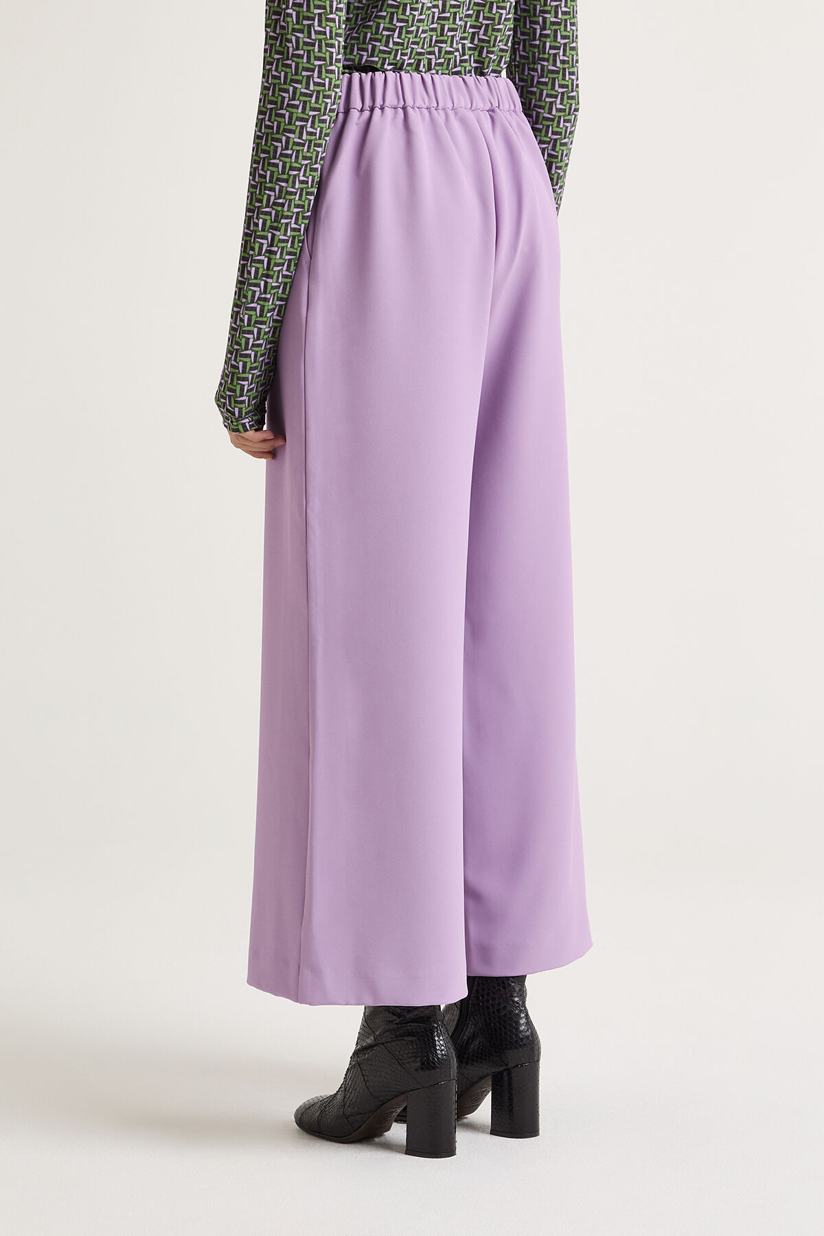 Maliparmi CADY TROUSERS Lilac JH805350658