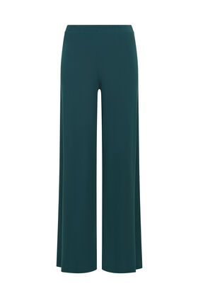 Malìparmi SOFT JERSEY TROUSERS Forest Green JH753070210