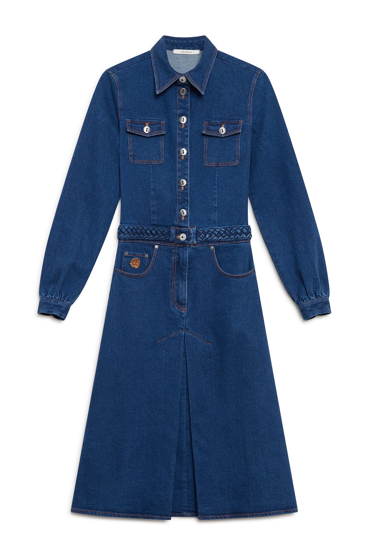 Maliparmi DENIM CRAFTS DRESS Dark Blue JF668210206