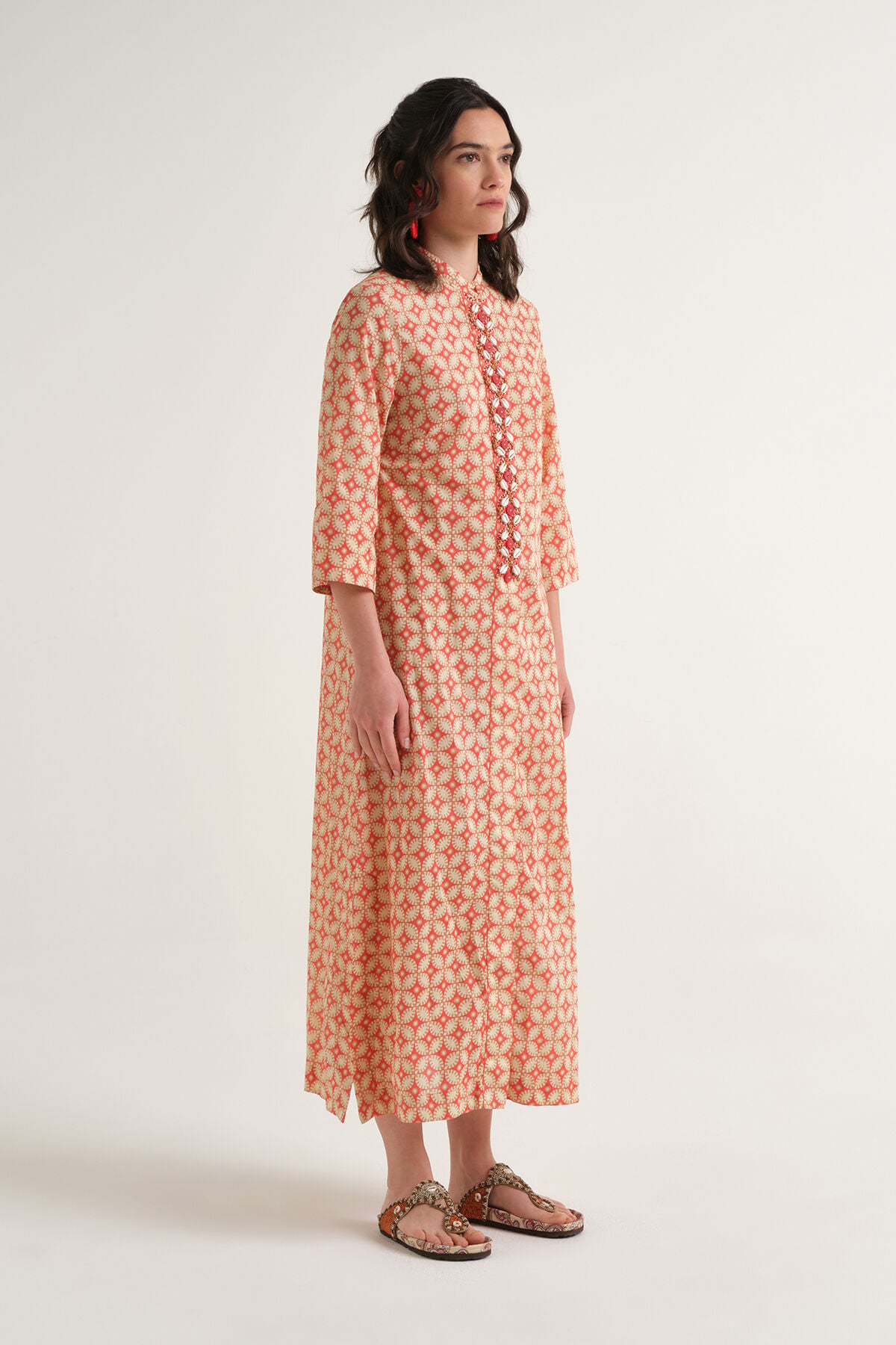 Malìparmi FLORAL SPIN DRESS Orange JF669915215