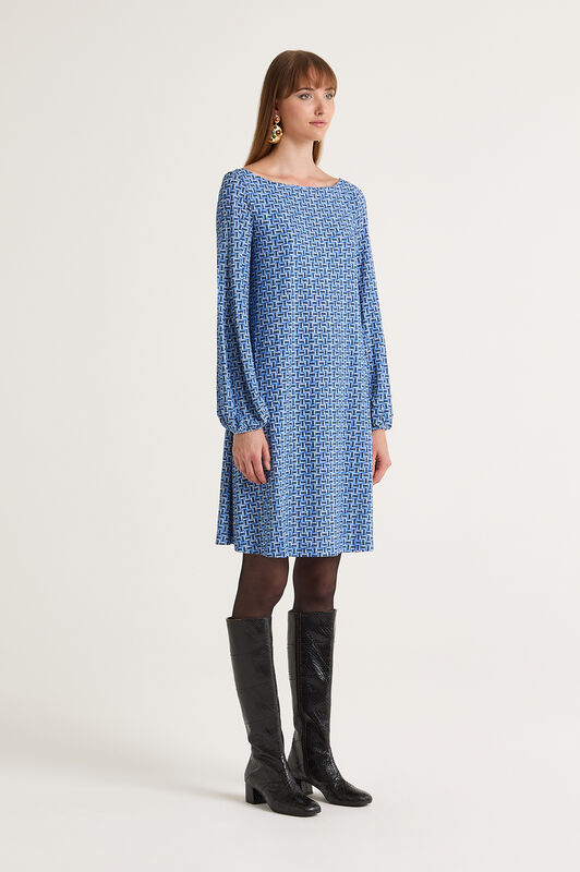 Maliparmi MALI STONES JERSEY DRESS Blue JF668970656