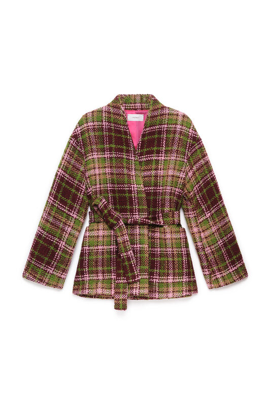 Maliparmi CHUNKY BOUCLÉ CHAQUETÓN Verde JA536920300 Maliparmi CHUNKY BOUCLÉ CHAQUETÓN Verde JA536920300
