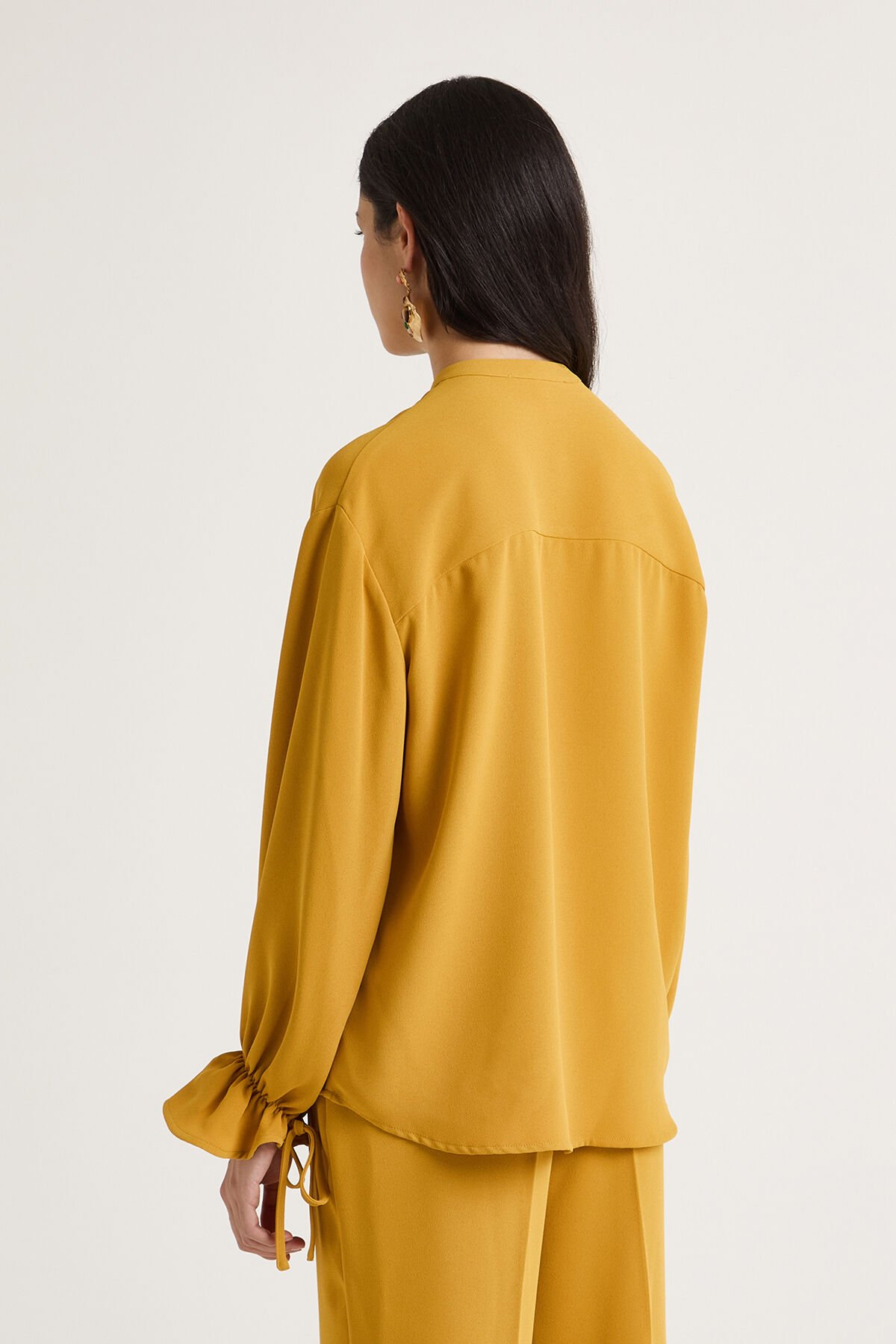 Maliparmi CAMICIA SABLÈ CREPE Senape-Mustard JM556250166
