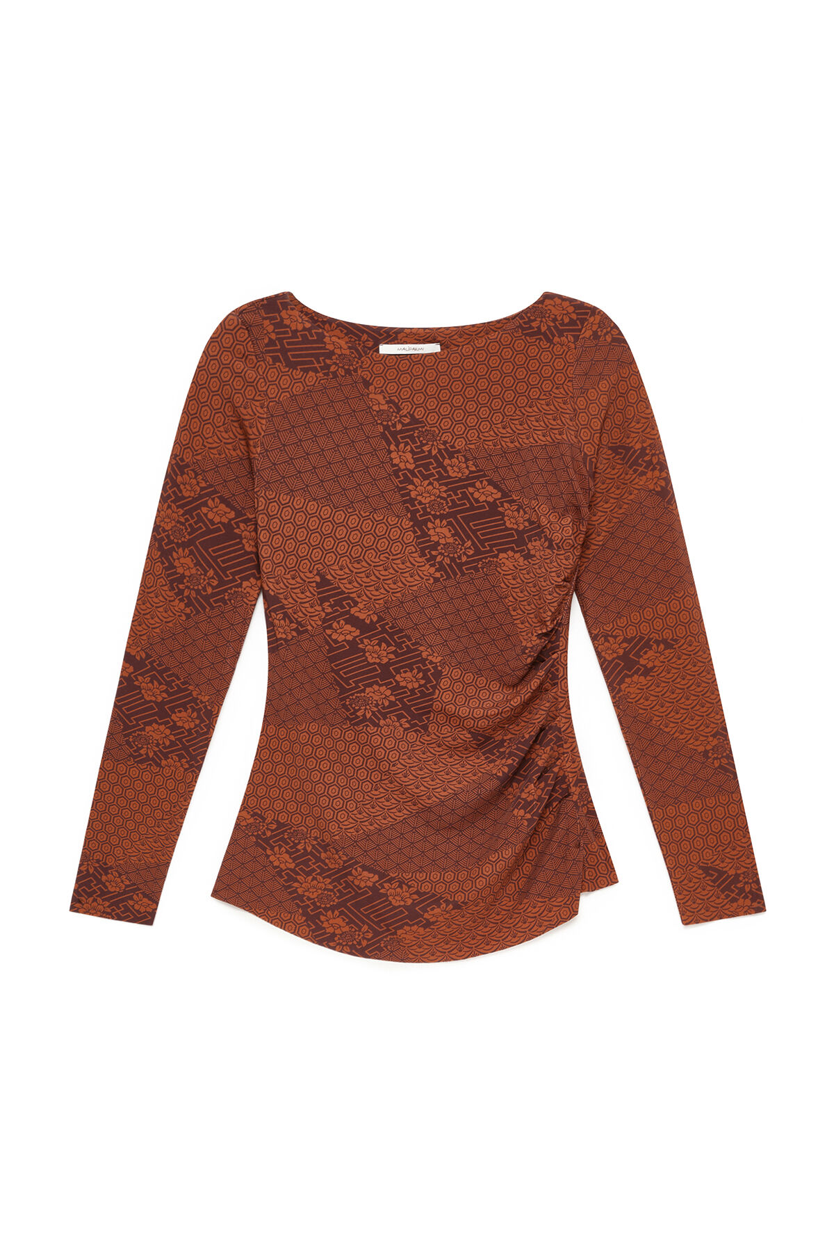Maliparmi MOSAIC KIMONO T-SHIRT Red JK029970679 Maliparmi MOSAIC KIMONO T-SHIRT Red JK029970679