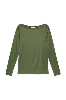 Maliparmi PLANE POLY JERSEY T-SHIRT Fern JK025770683 Maliparmi PLANE POLY JERSEY T-SHIRT Fern JK025770683