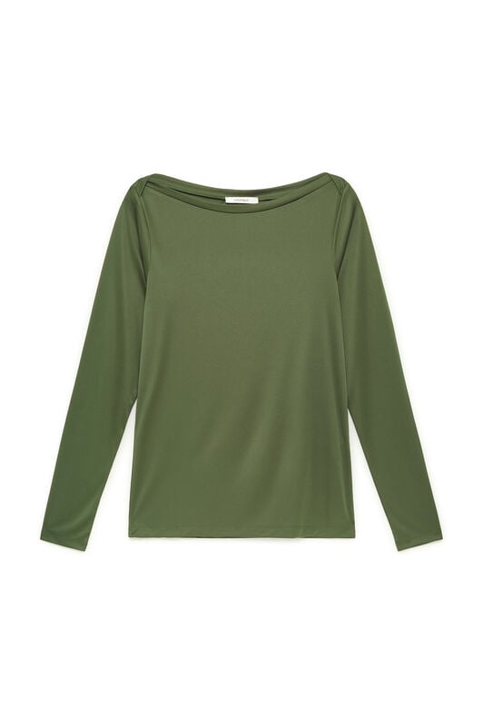 Maliparmi PLANE POLY JERSEY T-SHIRT Fern JK025770683 Maliparmi PLANE POLY JERSEY T-SHIRT Fern JK025770683