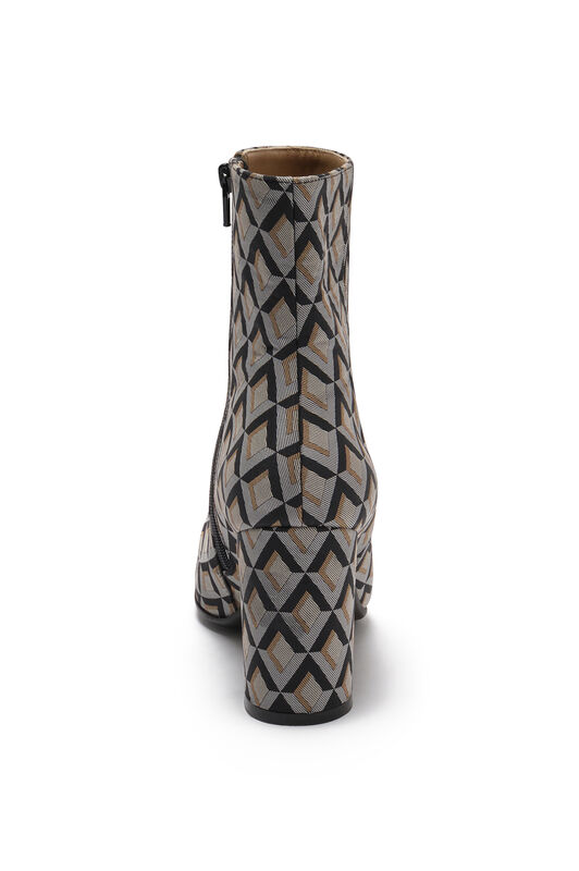 Maliparmi GEOMETRIC JACQUARD ANKLE BOOT Grey SY016550693 Maliparmi GEOMETRIC JACQUARD ANKLE BOOT Grey SY016550693