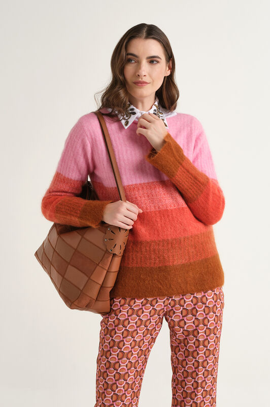 Maliparmi WOOL WINTER SUNSET KNIT Brown JQ513078217 Maliparmi WOOL WINTER SUNSET KNIT Brown JQ513078217