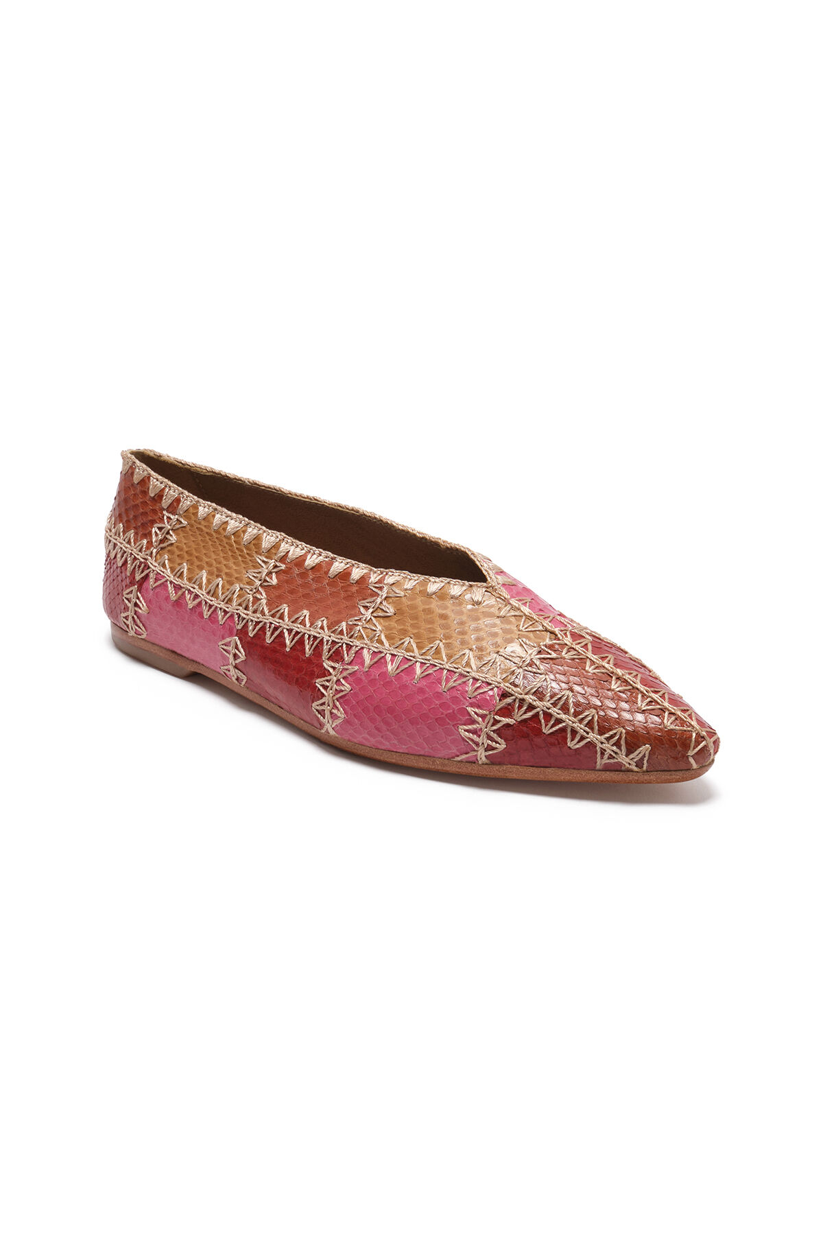 Malìparmi PATCHWORK THREAD BALLET FLAT Pink SB009801563 Malìparmi PATCHWORK THREAD BALLET FLAT Pink SB009801563