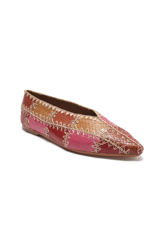 Malìparmi PATCHWORK THREAD BALLET FLAT Pink SB009801563 Malìparmi PATCHWORK THREAD BALLET FLAT Pink SB009801563
