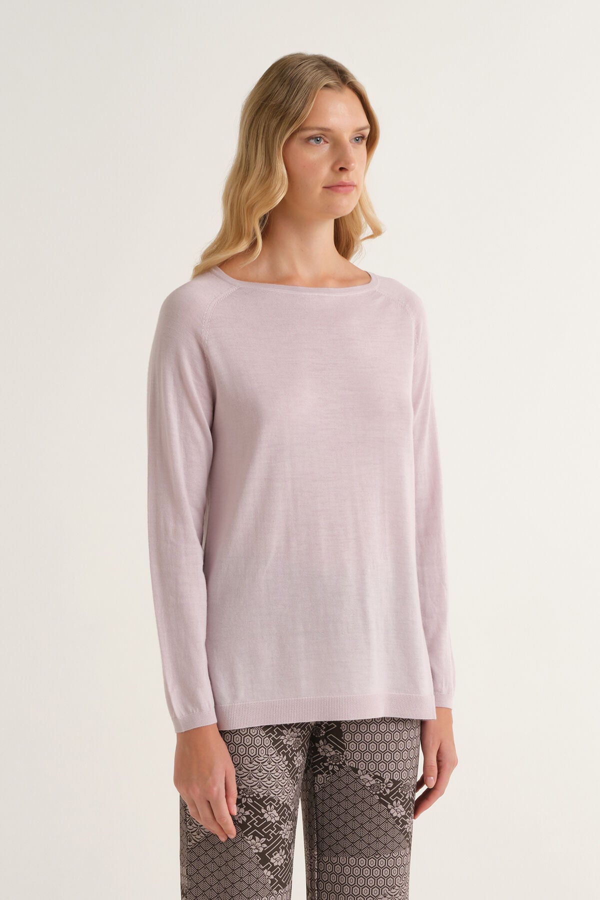 Maliparmi MAGLIA COLOURS OF THE WORLD Beige Rosato JQ509974230 Maliparmi MAGLIA COLOURS OF THE WORLD Beige Rosato JQ509974230