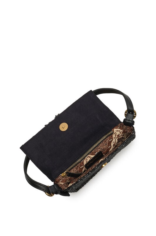 Maliparmi ICONIC BEADS SMALL SHOULDER BAG Black BF000591242 Maliparmi ICONIC BEADS SMALL SHOULDER BAG Black BF000591242