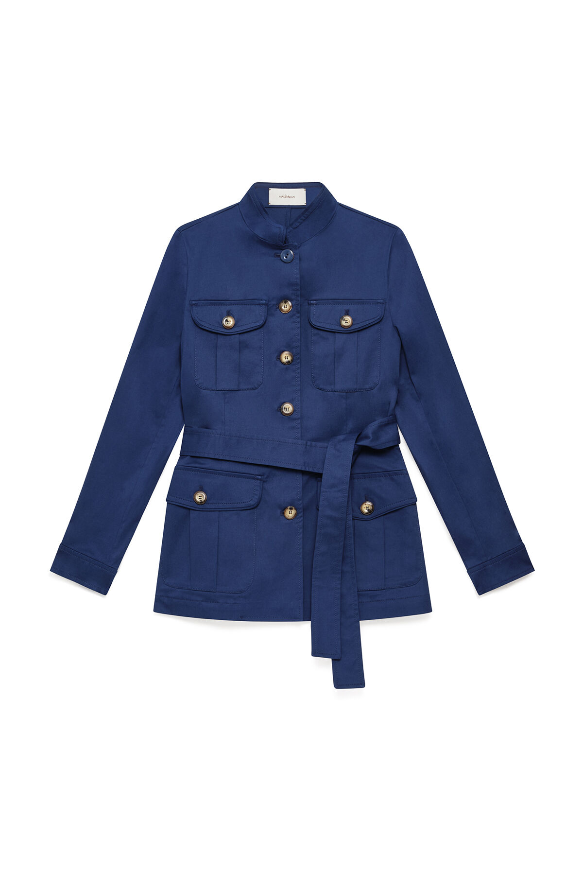 Malìparmi STRETCH COTTON PADDED COAT NavyBlue JA535910212 Malìparmi STRETCH COTTON PADDED COAT NavyBlue JA535910212