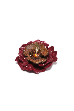 Maliparmi RADIANT FLORA BROOCH Leather TS012995163