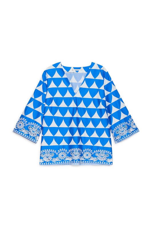 Malìparmi OPTICAL BRODERIE SHIRT Blue JM558115216 Malìparmi OPTICAL BRODERIE SHIRT Blue JM558115216