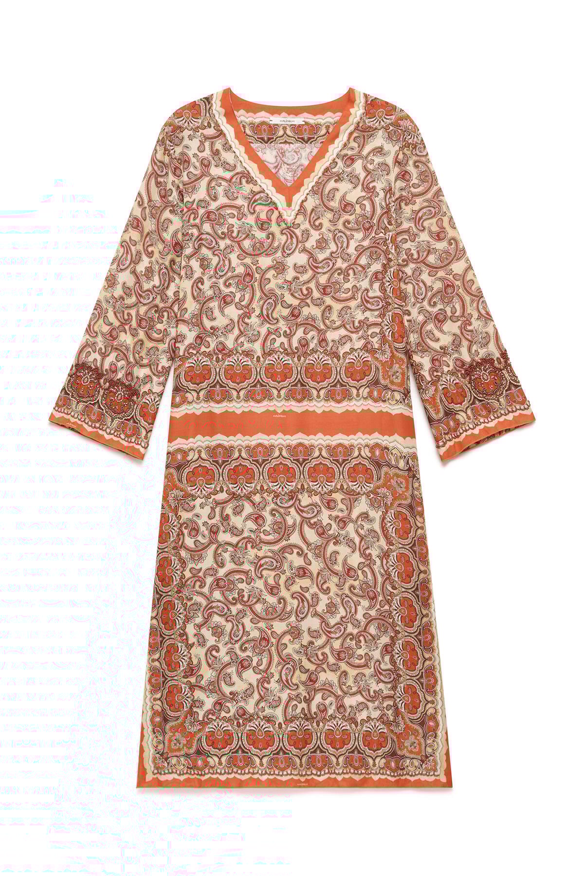 Malìparmi SUNSET PAISLEY DRESS Beige JF672450662