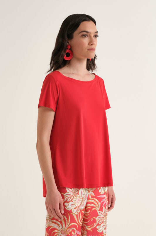 Malìparmi SOFT JERSEY T-SHIRT Red JK028170210 Malìparmi SOFT JERSEY T-SHIRT Red JK028170210