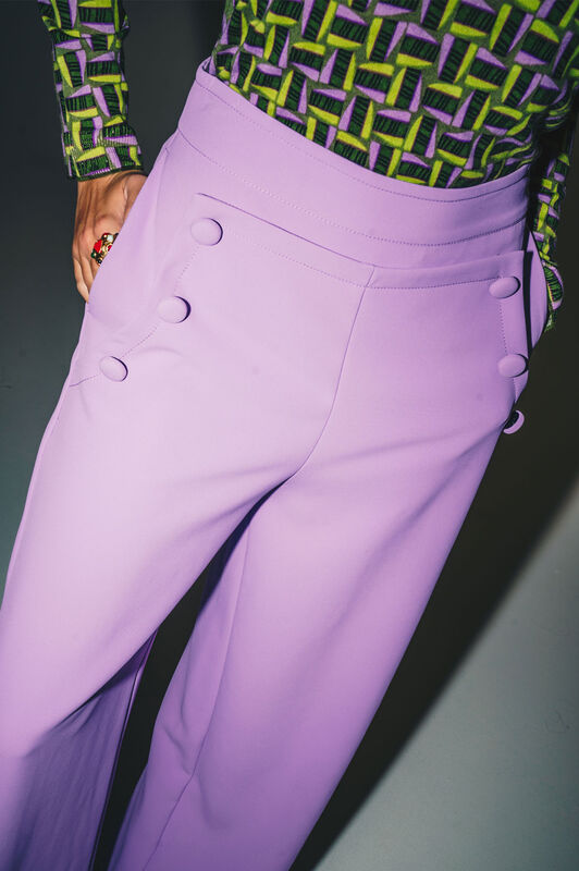 Maliparmi CADY TROUSERS Lilac JH803850658