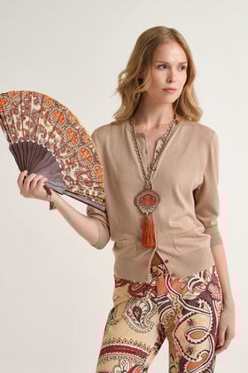 Malìparmi COLOURS OF THE WORLD CARDIGAN Sand JN218278074
