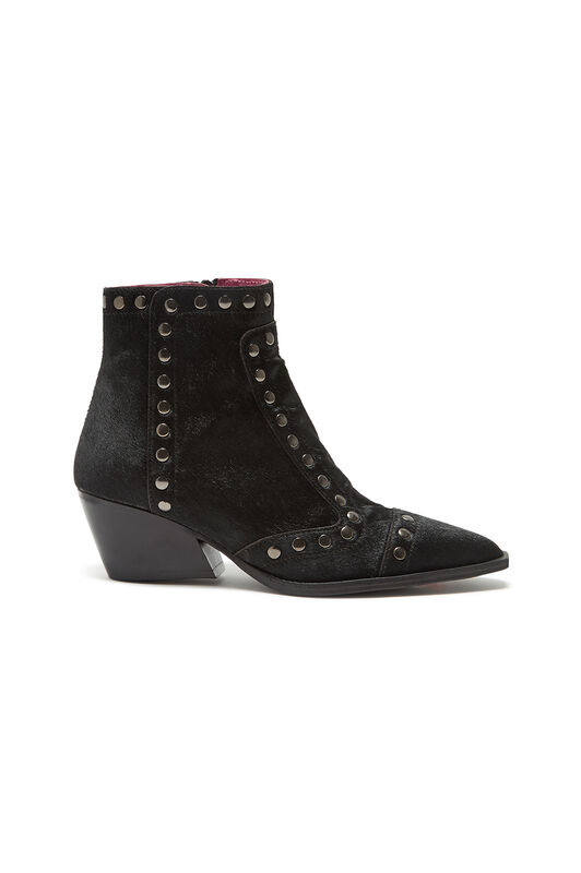 Maliparmi LEATHER REBEL ANKLE BOOT Black SY016203041