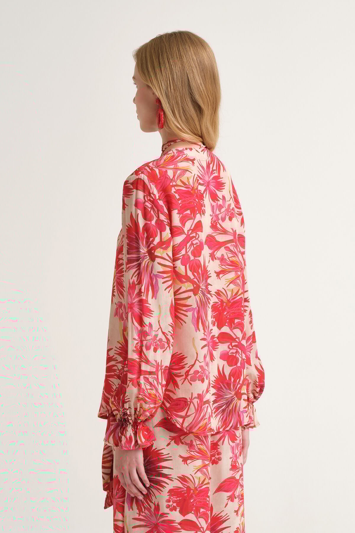 Malìparmi BOTANICAL JUNGLE SHIRT Red JM558350663 Malìparmi BOTANICAL JUNGLE SHIRT Red JM558350663