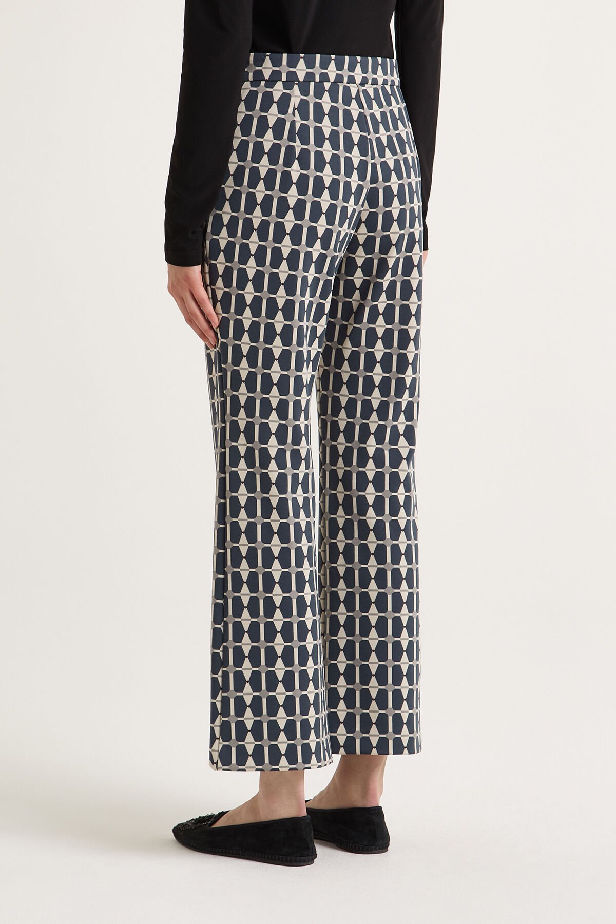 Maliparmi GEOMETRIC JACQUARD TROUSERS Grey JH747960168