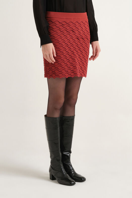 Maliparmi WINTER WAVE SKIRT Brown JG668377102 Maliparmi WINTER WAVE SKIRT Brown JG668377102