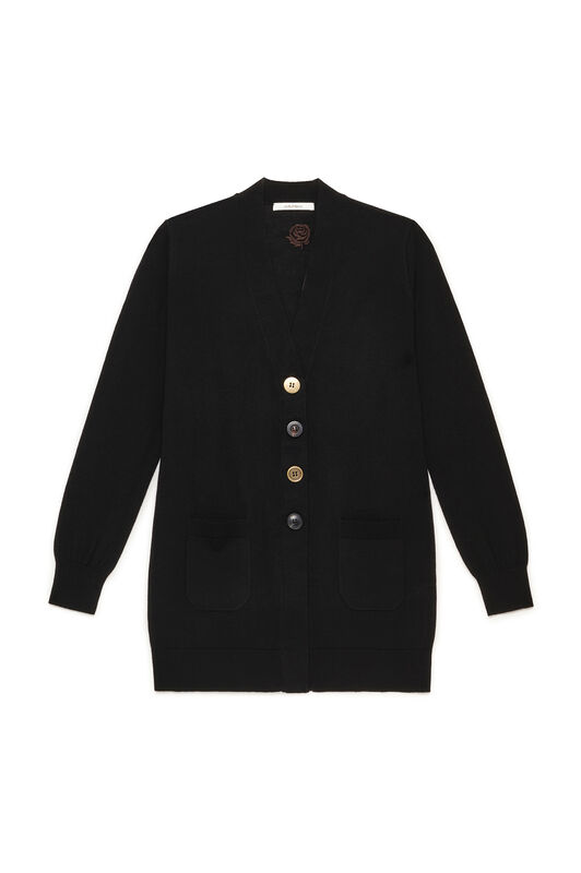 Maliparmi COLOURS OF THE WORLD CARDIGAN Black JN215474230 Maliparmi COLOURS OF THE WORLD CARDIGAN Black JN215474230