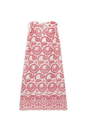 Malìparmi BRODERIE ANGLAISE DRESS Red JF669315218