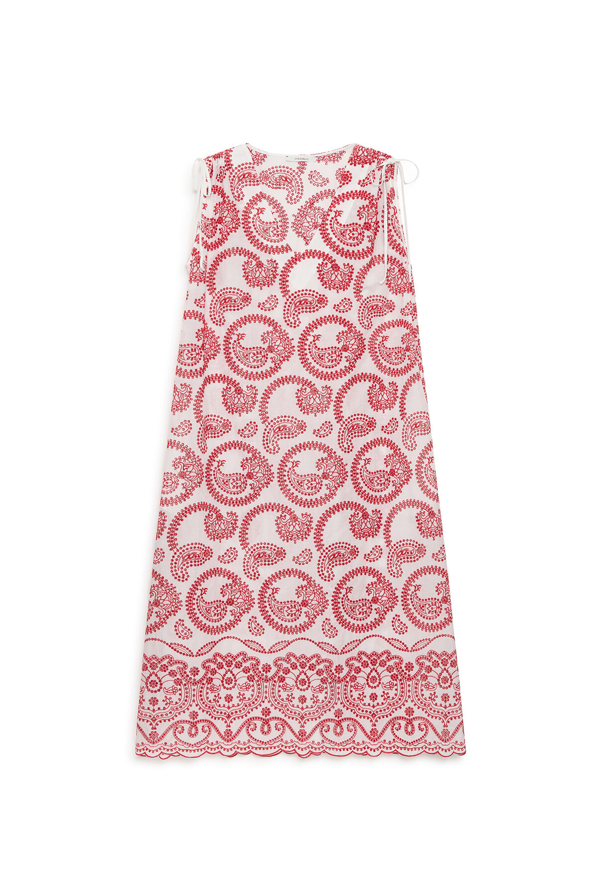 Malìparmi BRODERIE ANGLAISE ROBE Rouge JF669315218