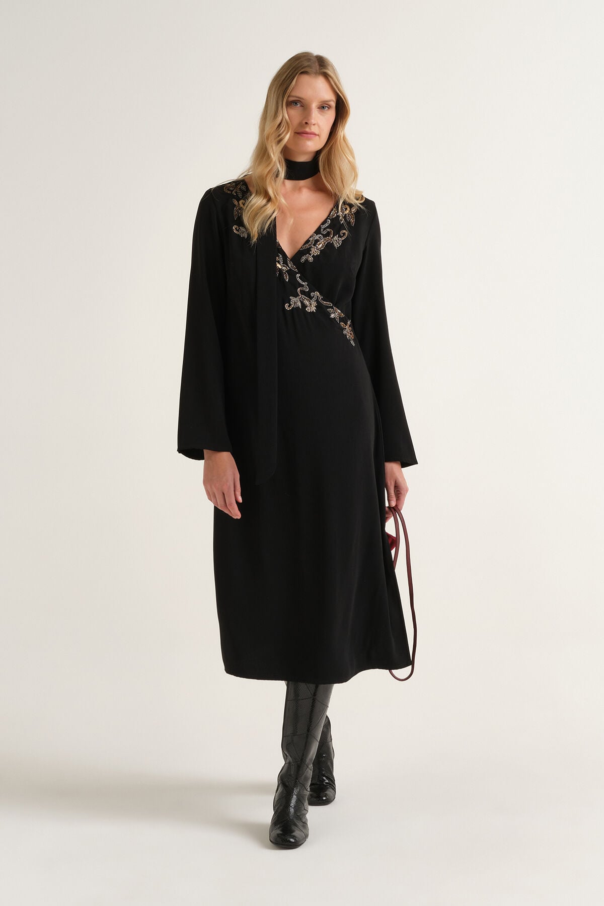 Maliparmi FESTIVE THREADS KLEID Schwarz JF680450686 Maliparmi FESTIVE THREADS KLEID Schwarz JF680450686