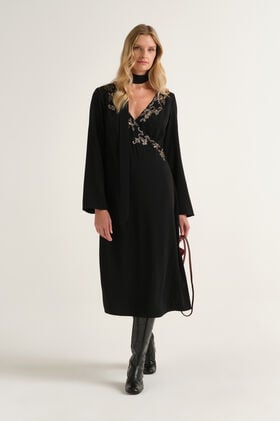 Maliparmi FESTIVE THREADS KLEID Schwarz JF680450686 Maliparmi FESTIVE THREADS KLEID Schwarz JF680450686