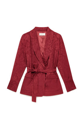 Maliparmi DAMASK JACQUARD BLAZER Dark Orange JD648850684 Maliparmi DAMASK JACQUARD BLAZER Dark Orange JD648850684