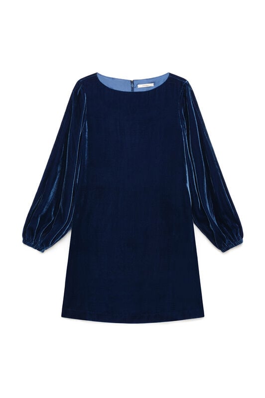 Maliparmi VELVET FLOW ROBE Bleu JF681062026