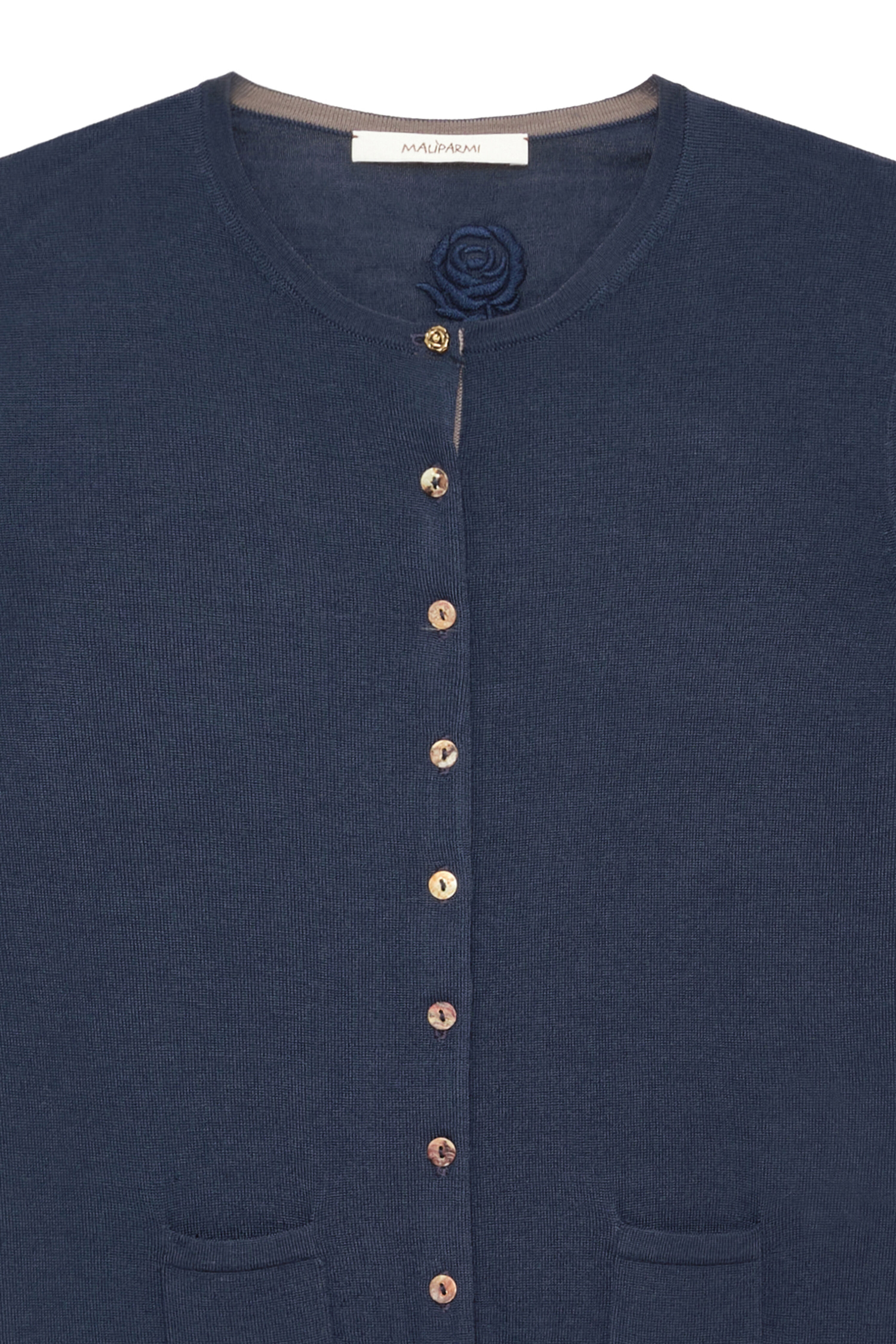 Maliparmi CARDIGAN COLOURS OF THE WORLD Navy Blue JN228374230 Maliparmi CARDIGAN COLOURS OF THE WORLD Navy Blue JN228374230