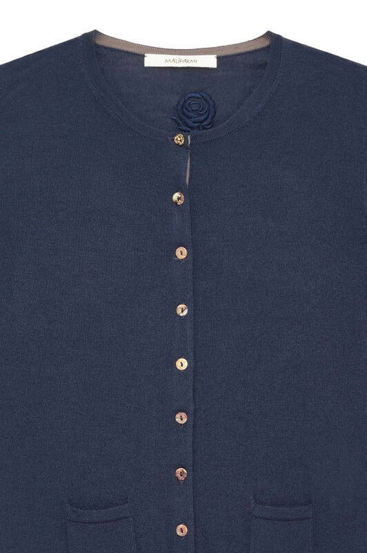 Maliparmi CARDIGAN COLOURS OF THE WORLD Navy Blue JN228374230 Maliparmi CARDIGAN COLOURS OF THE WORLD Navy Blue JN228374230