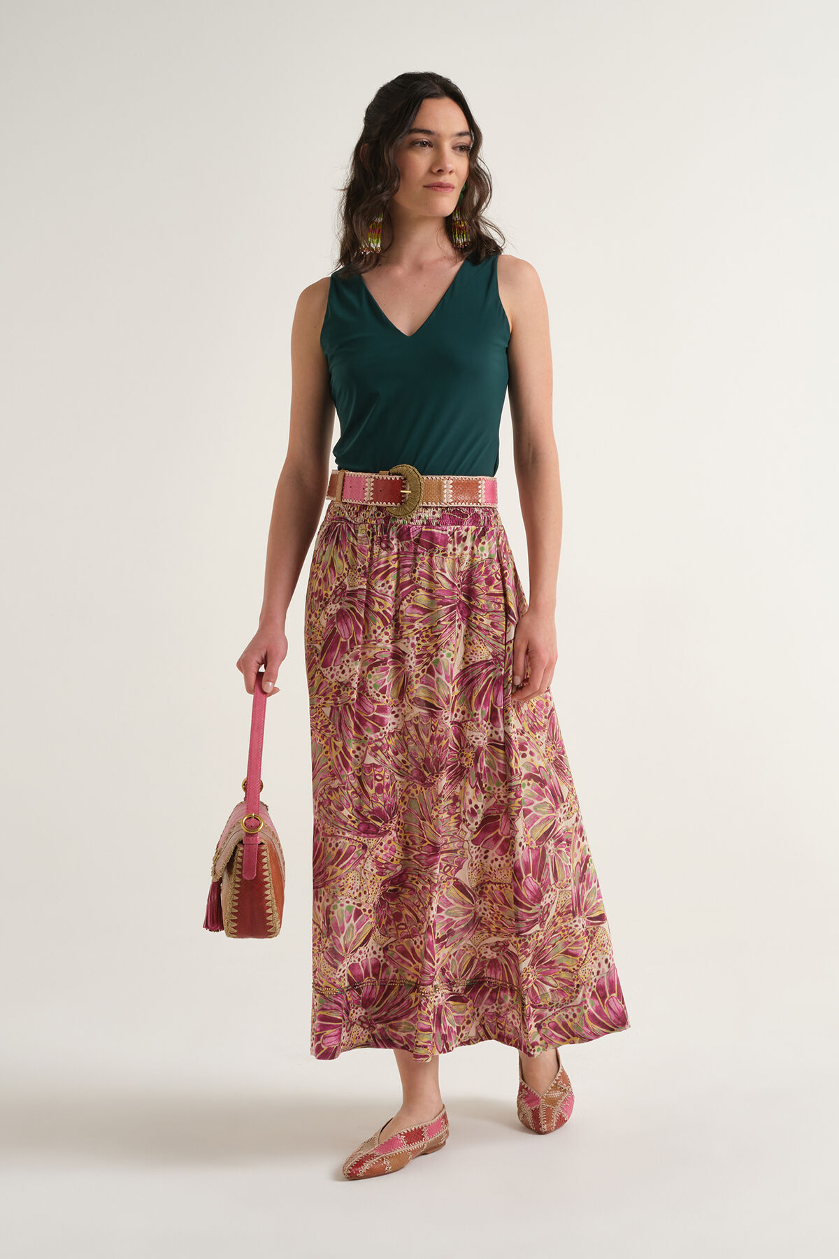 Malìparmi GONNA SWEET BUTTERFLY Giallo JG666715217