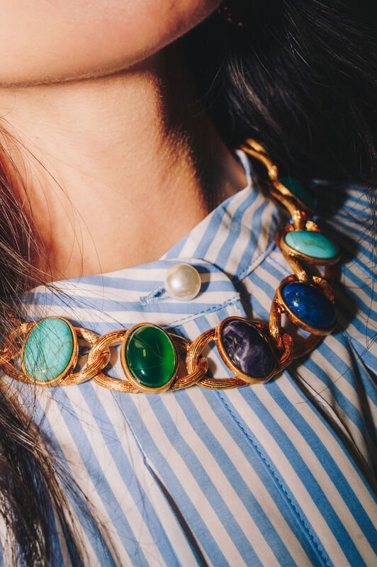 Maliparmi POP STRIPES HEMD Hellblau JM556715212 Maliparmi POP STRIPES HEMD Hellblau JM556715212