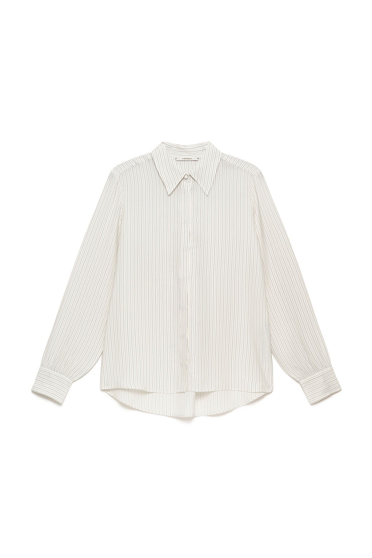 Maliparmi FLUID STRIPE SHIRT Natural JM556450690 Maliparmi FLUID STRIPE SHIRT Natural JM556450690