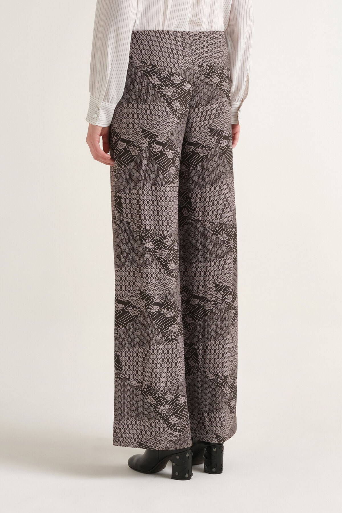Maliparmi MOSAIC KIMONO TROUSER Grey JH808270679