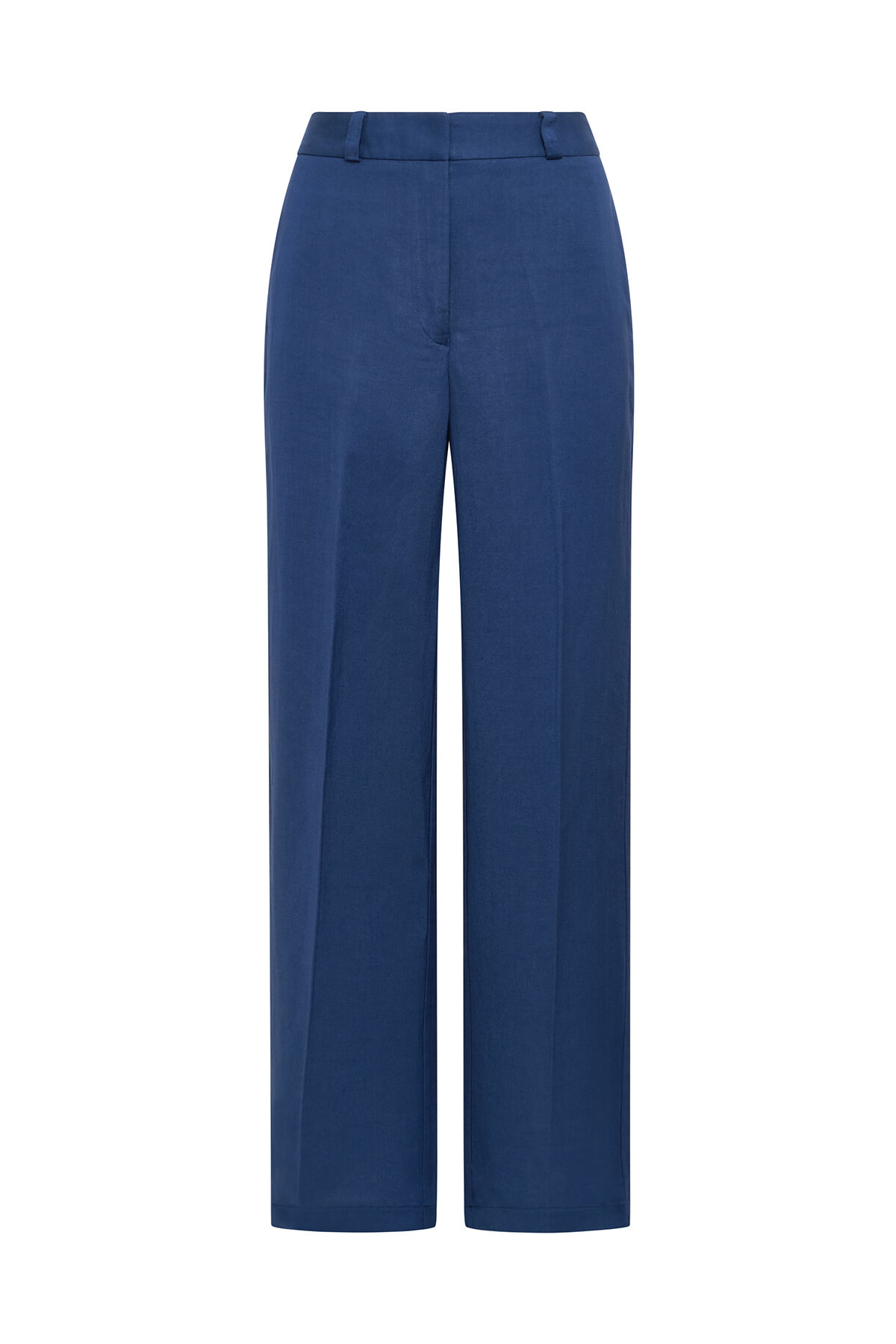 Malìparmi TIMELESS LINEN TROUSERS Ultramarine Blue JH803340106