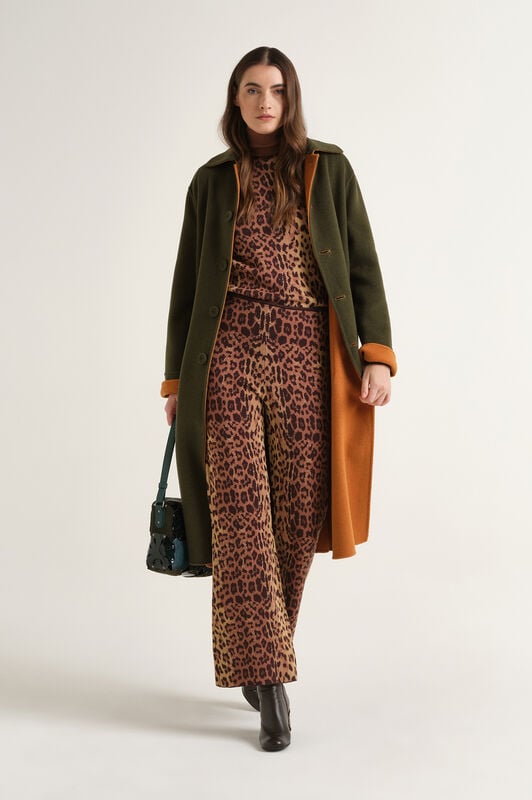 Maliparmi JACQUARD COMFORT TROUSER Brown JH809178219 Maliparmi JACQUARD COMFORT TROUSER Brown JH809178219