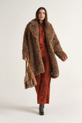 Maliparmi SHIRLING LOVERS OVERCOAT Caramel JB540850695