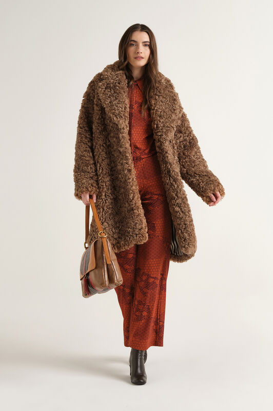 Maliparmi SHIRLING LOVERS OVERCOAT Caramel JB540850695