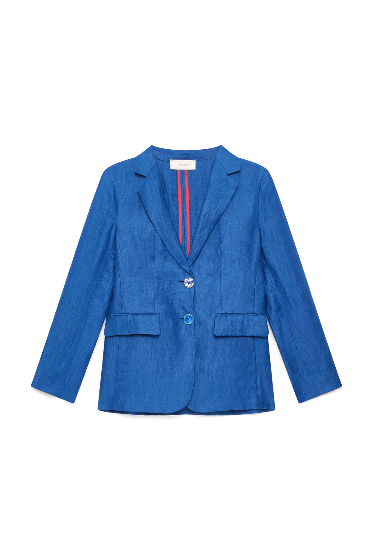 Malìparmi LINEN JACQUARD JACKET Cobalt JD648440102