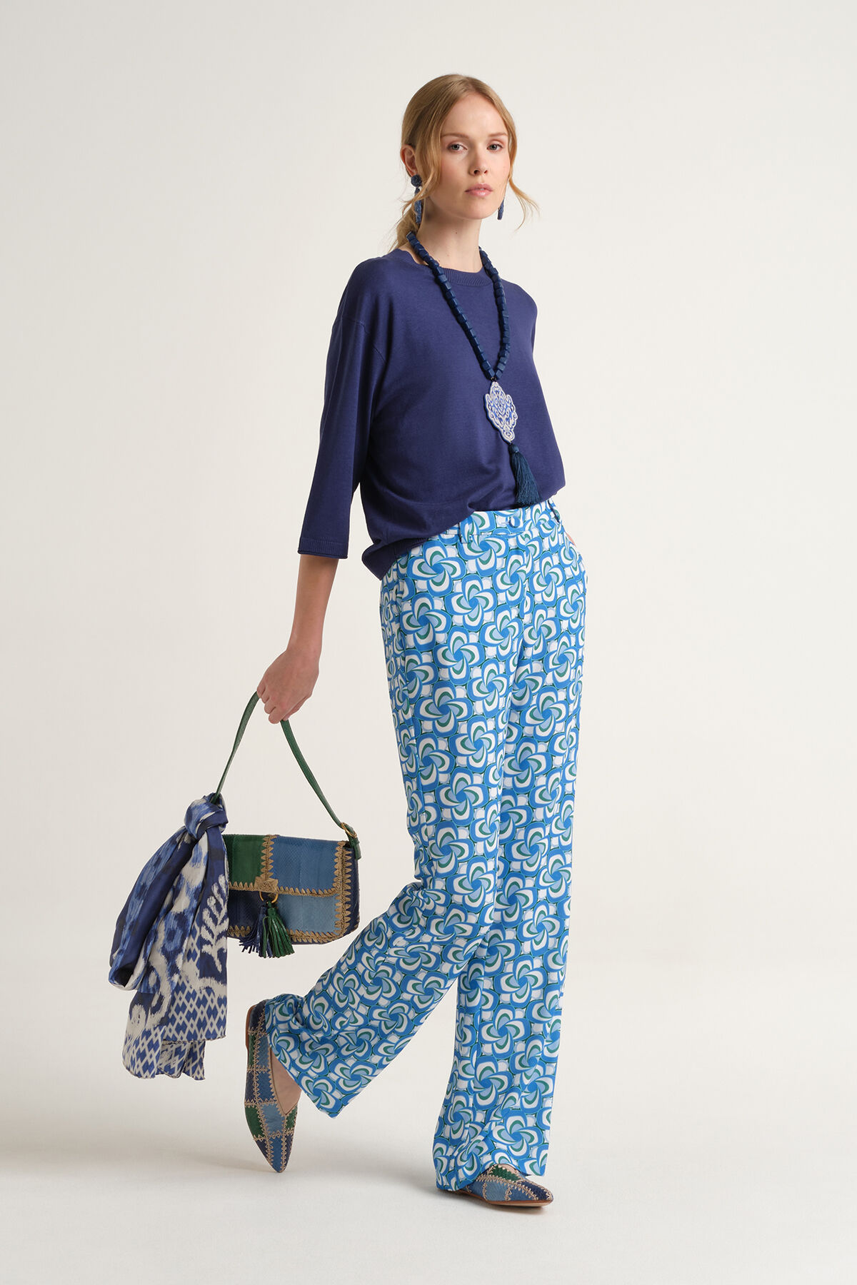 Malìparmi COLOURS OF THE WORLD PULL Bleu Marine JQ511678074