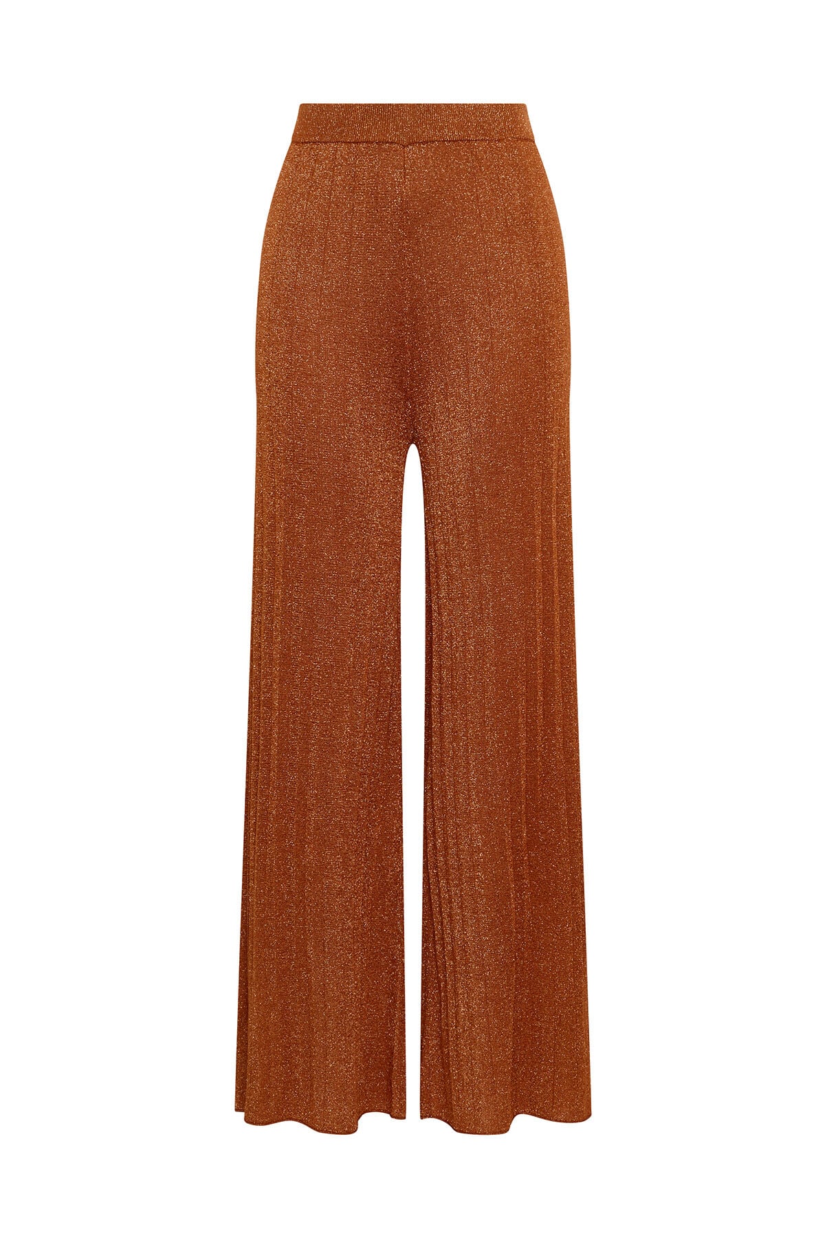 Maliparmi KNIT LUREX RIB TROUSER Camel JH809078216 Maliparmi KNIT LUREX RIB TROUSER Camel JH809078216