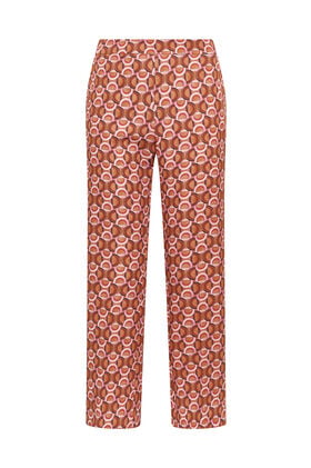 Maliparmi GRAPHIC ORBIT TROUSER Brown JH747950687 Maliparmi GRAPHIC ORBIT TROUSER Brown JH747950687