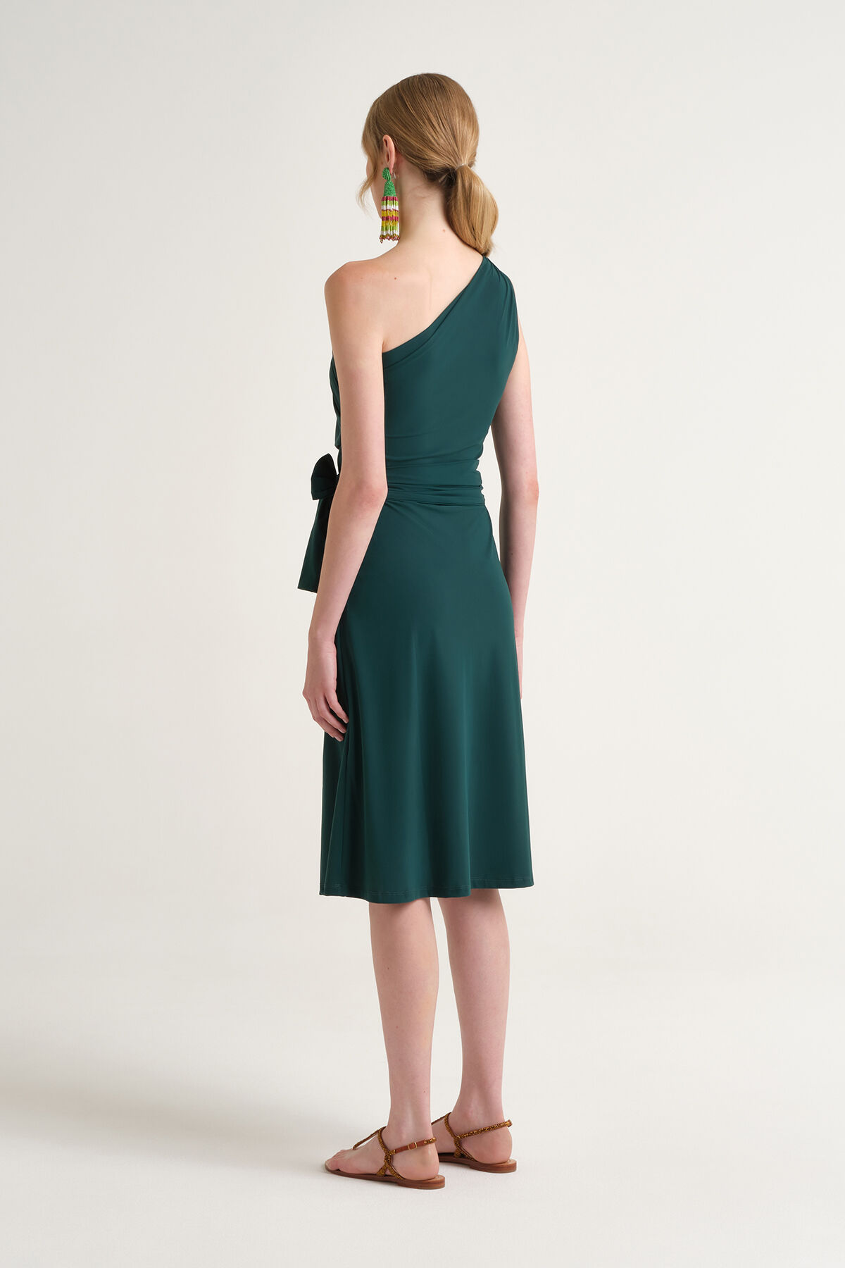 Malìparmi SOFT JERSEY VESTIDO Verde Bosque JF671570210